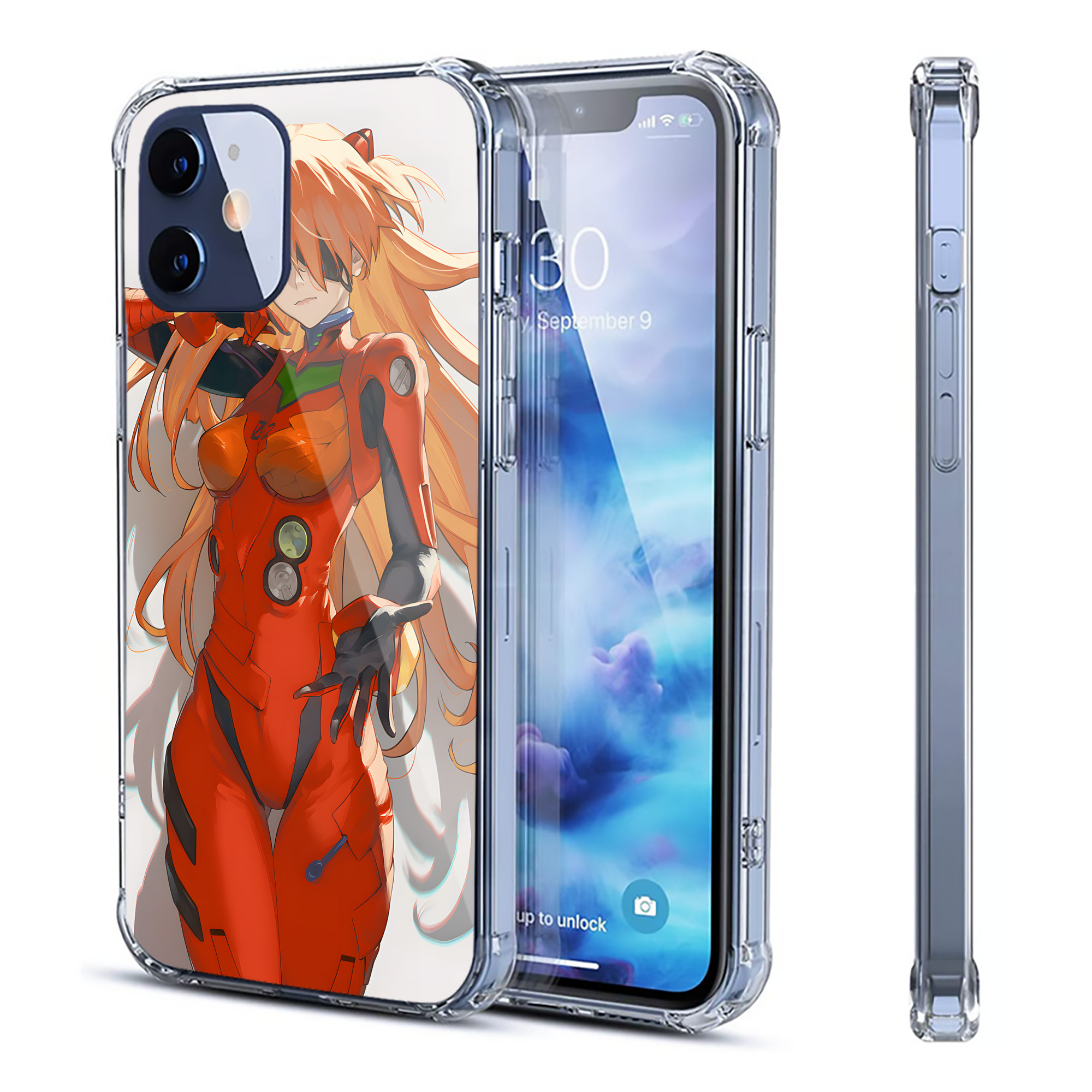 （画像用） EVA 新世紀エヴァンゲリオン 【iPhone 12シリーズ対応】透明スマホケース（クリアソフトケース）